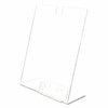 Deflecto Desk Sign Holder, Slanted, Clear 590601